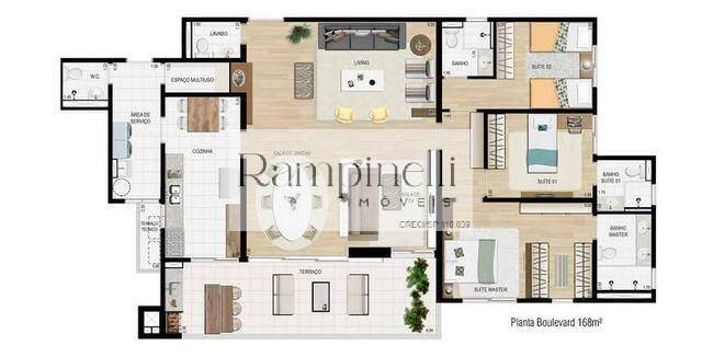 Apartamento à venda com 3 quartos, 169m² - Foto 17