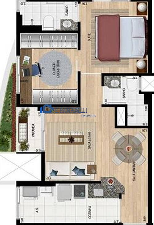 Apartamento à venda com 3 quartos, 60m² - Foto 34