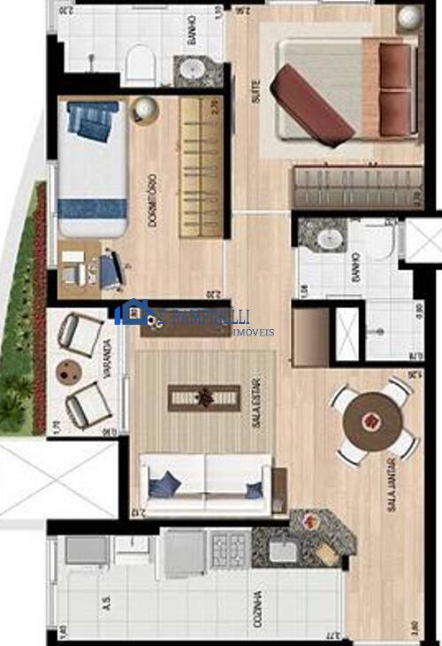 Apartamento à venda com 3 quartos, 60m² - Foto 35