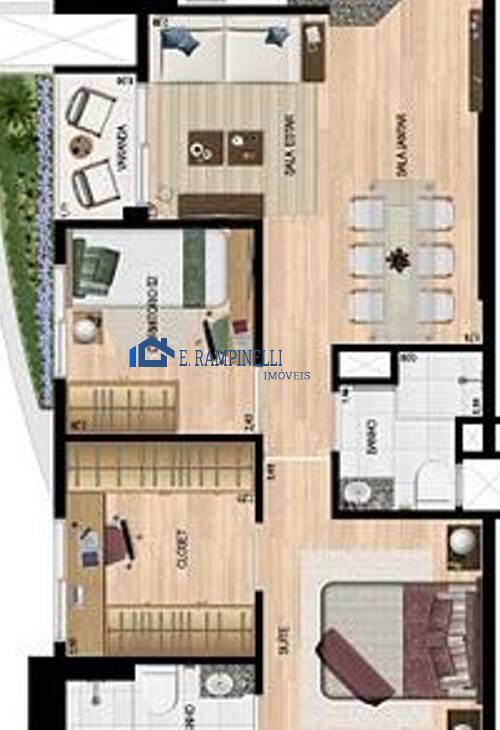 Apartamento à venda com 3 quartos, 60m² - Foto 38